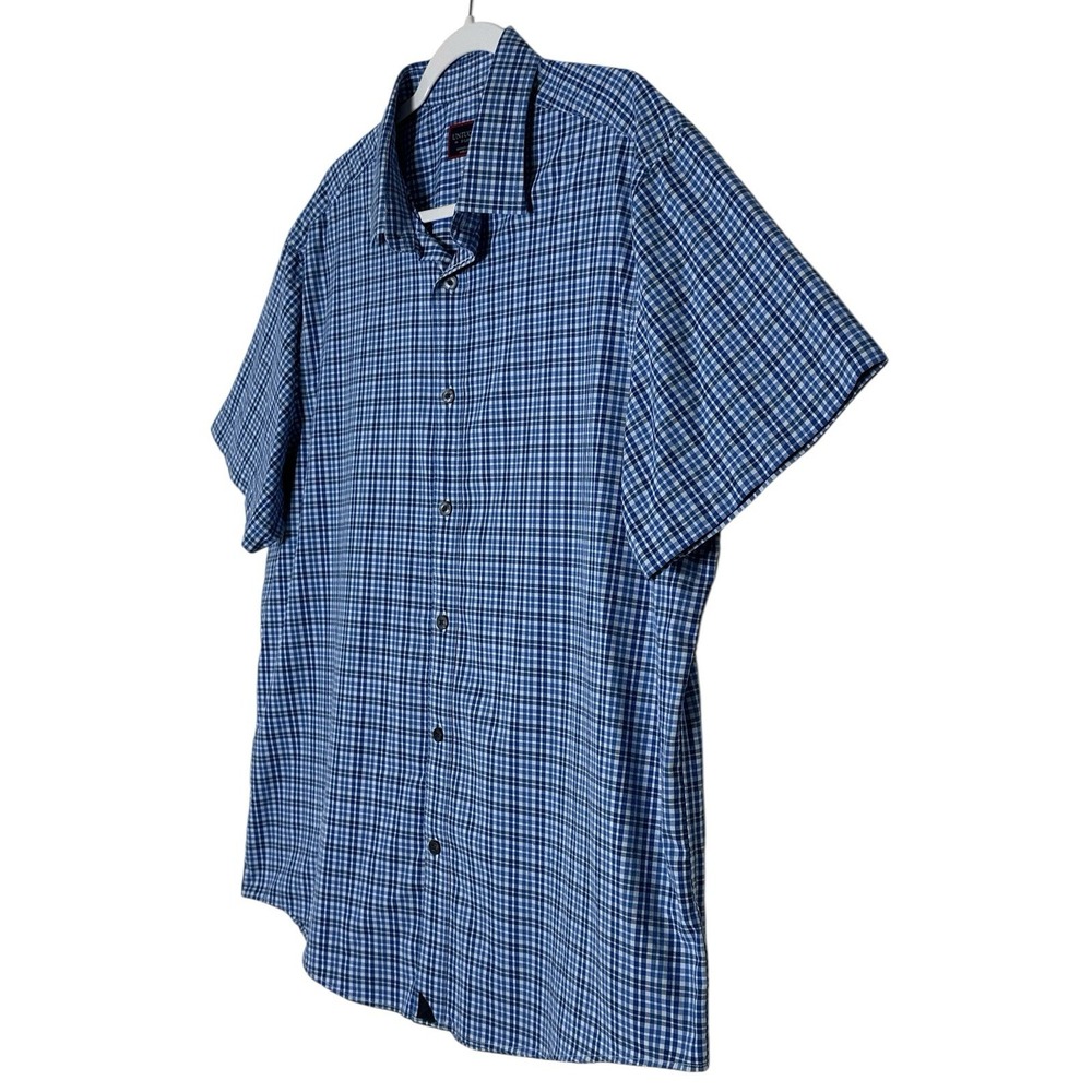 UNTUCKit Shirt Mens XL Plaid Short Sleeve Button Up Casual Comfy Soft Career‎ - Picture 8 of 9